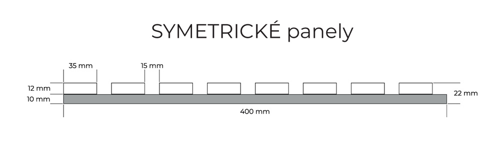Akustický panel Technical White Oak