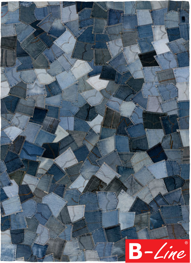 Kusový koberec Denim Pocket 465 Jeans