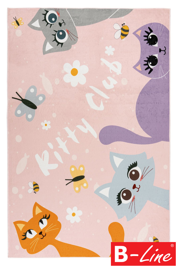 Kusový koberec Magic Kids 104 Kitty Club