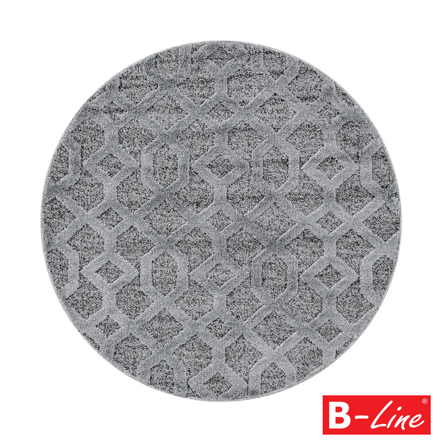 Kusový koberec Pisa 4702 Grey/kruh