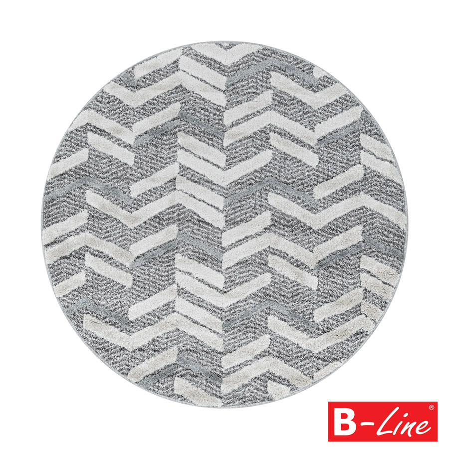 Kusový koberec Pisa 4705 Grey/kruh