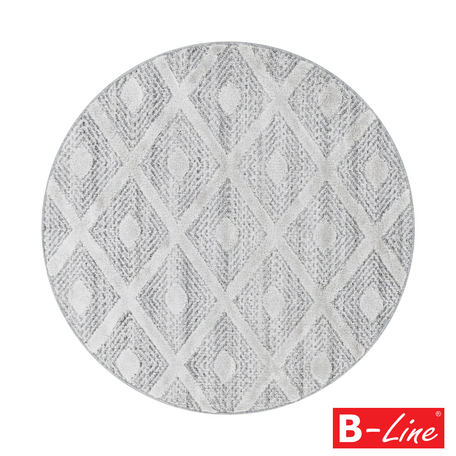 Kusový koberec Pisa 4707 Grey/kruh