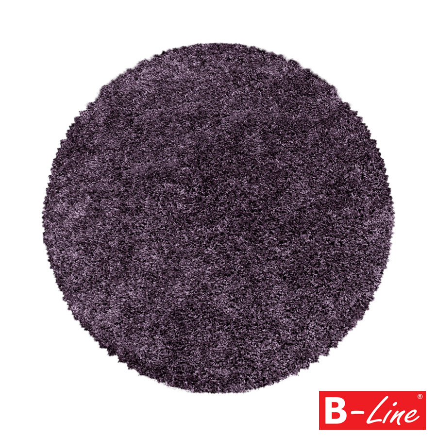 Kusový koberec Sydney Shaggy 3000 Violet/kruh