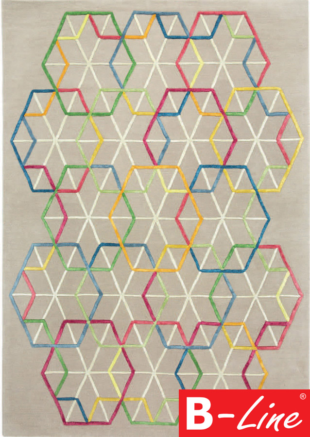 Kusový koberec Hexagon 233 001 990