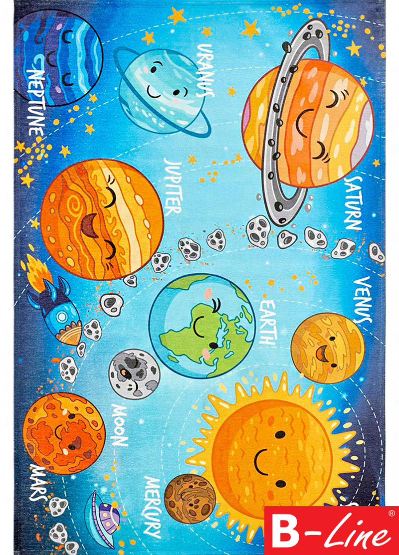 Kusový koberec Torino Kids 230 Solar system