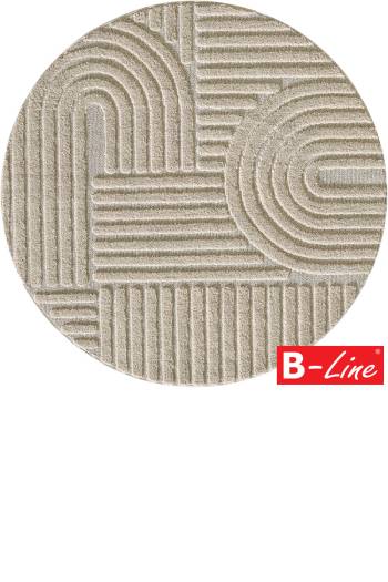 Kusový koberec Art 1121 Beige/kruh