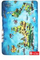 Dětský kusový koberec World Map