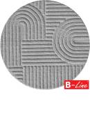 Kusový koberec Art 1121 Grey/kruh