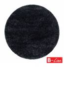 Kusový koberec Brillant Shaggy 4200 Black/kruh