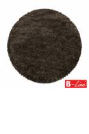 Kusový koberec Fluffy Shaggy 3500 Brown/kruh