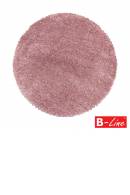 Kusový koberec Fluffy Shaggy 3500 Rose/kruh