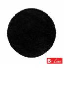 Kusový koberec Sydney Shaggy 3000 Black/kruh