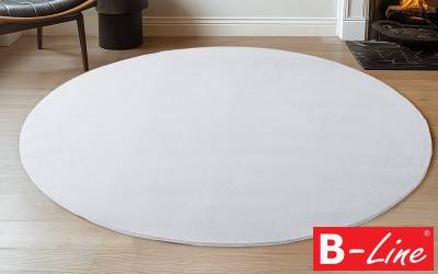 Kusový koberec Joy 1400 White/kruh