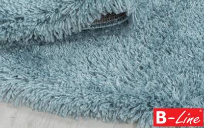 Kusový koberec Fluffy Shaggy 3500 Blue/kruh