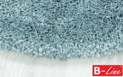 Kusový koberec Fluffy Shaggy 3500 Blue/kruh