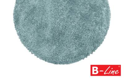 Kusový koberec Fluffy Shaggy 3500 Blue/kruh