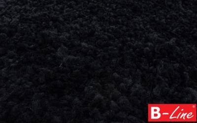 Kusový koberec Sydney Shaggy 3000 Black/kruh