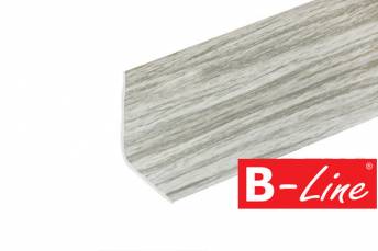 PVC soklová lišta BOLTA 0074 Bílé dřevo
